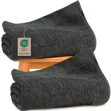 Hausfelder Saunatuch 80 x 200 cm grau 2 St.