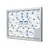 Showdown® Displays Schaukasten T silber 18x DIN A4 146,5 x 4,7 x 106,7 cm, 1 St.