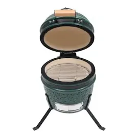 vidaXL 2-in-1 Kamado-Grill Smoker Keramik grün