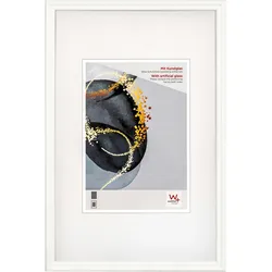 walther + design Select Holzrahmen Kunstglas, 15x20 cm, WEISS