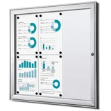 Showdown® Displays Schaukasten S B1 grau 6x DIN A4 74,1 x 2,3 x 69,6 cm, 1 St.