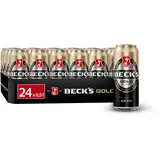 BECK'S Gold Lager Dosenbier, EINWEG (24 x 0.5 l Dose), Pils / Lager Bier