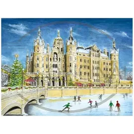 Olewinski & Tochter 2964 - Weihnachtspostkarte Schweriner Schloss