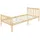 ML-Design Holzbett 90 x 200 cm Natur Braun