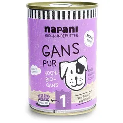 Bio-Dosenfutter für Hunde, Gans pur 400 g
