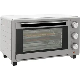 Homcom Minibackofen 21L 1400W 60 Min. Timer, Kleinbackofen mit 100 °C-230 °C einstellbar Temperatur Garzeit, Mini Ofen mit Backblech, Drahtgestell,
