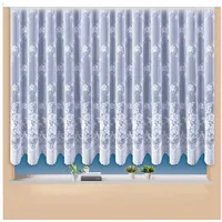 WECKBRODT Gardine »Siena«, (1 St.), Jacquard, strukturiert, Allover,Floral,halbtransparent, Bordüre,