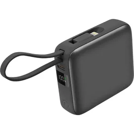 Akashi 10000mAh 22.5W USB-C/Lightning/USB-C, Dunkelgrau - Dunkelgrau