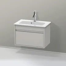 Duravit Ketho Compact 60x38,5cm, betongr ma, 1 Ausz., wandhängend