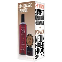 American Crew Holiday Duo Set 3-in-1 Classic Shampoo + Pomade