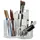 Relaxdays Pinselhalter Badorganizer Transparent