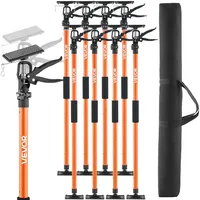 Vevor Einhandstütze, 8 Stk., Deckenstütze 116–290cm, Teleskopstütze aus Stahl, Montagestütze bis zu 70kg Kapazität zum Installieren von Schränken, Anheben von Trockenbauwänden, Frachtstangen