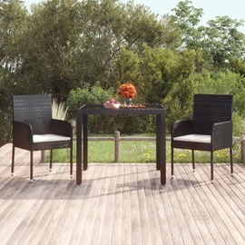 vidaXL Gartentisch Schwarz