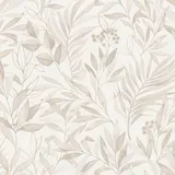 Rasch Textil Papiertapete mit Blättern 10 m x 0,53 m 0,53 kg beige 286069
