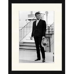 ANY IMAGE Digitaldruck »Clint Eastwood«, Rahmen: Buchenholz, Schwarz
