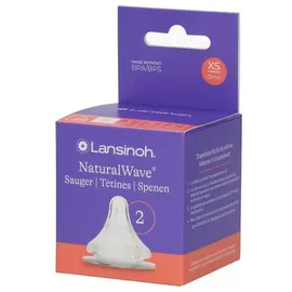 Lansinoh Sauger Gr. XS - extra langsamer Milchfluss - speziell für Neugeborene geeignet, 2 St.