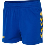 hummel Damen Core Womens Shorts Hose, True Blue/Sports Yellow, S