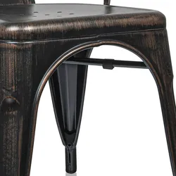 Stuhl VANTAGGIO COMFORT OUTDOOR schwarz / gold hjh OFFICE