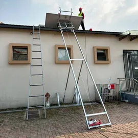 MSW Dachdeckerwinde mit Fernsteuerung 15 m bis 200 kg 1500 W - Silber