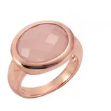 Jamelli Ring 925 Silber rosé vergoldet mit Chalcedon