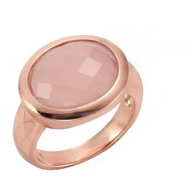 Jamelli Ring 925 Silber rosé vergoldet mit Chalcedon
