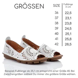 Gemini Ballerinas in weiß, Größe 39