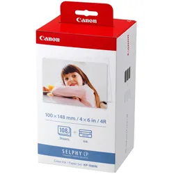 Canon Tinte KP-108 3115B001 Color bis zu 108 Farbfotos + 108x Fotopapier