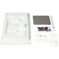 TAMIYA Cockpit Set Linkslenker 1:10 Schwarz/Weiss 300054298