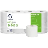 Papernet Bio Tech - Toilettenpapier (407576s), 1 Packung mit 8 Rollen aus selbstauflösendem Toilettenpapier, bekämpft auf natürliche Weise krankheitserregende Bakterien, 2 Lagen, 250 Blatt