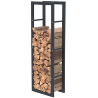 BC-ELEC Holzablage Stahl 125 x 40 x 25 cm Schwarz