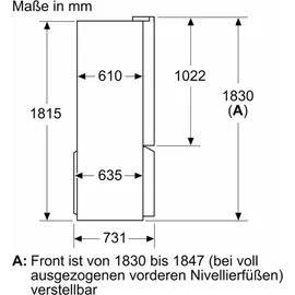 Siemens iQ300 KF96NAXEA Multi Door (605 l, 1830 mm hoch, Schwarz)