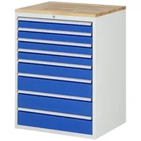 Rau Schubladenschrank Holz 1.035 x 770 x 650 mm Buche 8 Schubladen
