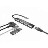 NATEC Fowler Go USB-C USB 3.0 x2 HDMI 4K USB-C PD RJ45