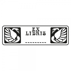 Exlibris Holzstempel - Schwan (70x20 mm)
