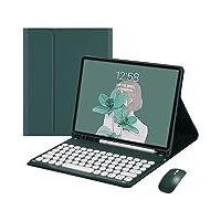 Tastaturhülle für Samsung Galaxy Tab S6 Lite 26,4 cm (10,4 Zoll) 2022/2020 mit Maus, intelligente weiche Hülle mit Bluetooth-Tastatur für S6 Lite, abnehmbare kabellose Tastatur, Tablet-Abdeckung mit