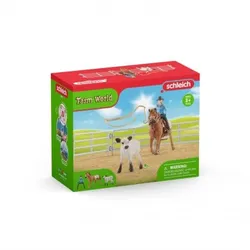 Schleich Farm World Team Roping mit Cowgirl