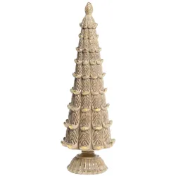 Chic Antique Deko Weihnachtsbaum Antique Stil, H35/Ø 10 cm, latte