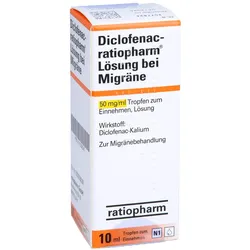 DICLOFENAC-ratiopharm Lösung bei Migräne 10 ml