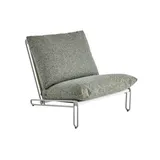Brafab Blixt Loungesessel Aluminium hellgrau, Teddy Verde