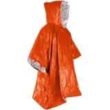 Regenponcho Herren & Damen Regenmantel Wasserdicht Rettungsdecke | Behält 90 % Der Körperwärme | Wiederverwendbar Erwachsene Regenponcho Mit Kapuze Für Camping, Wandern, Reisen, Outdoor-Aktivitäten