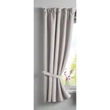 Gardinenbox NewYork verdeckte Schlaufen 140 x 160 cm beige