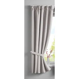 Gardinenbox NewYork verdeckte Schlaufen 140 x 160 cm beige