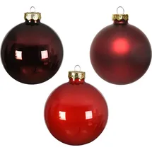Kaemingk Glas Rot Glaskugeln Weihnachtskugeln Christbaumkugeln Baumschmuck 20 TLG
