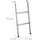 Relaxdays Trampolin Leiter Silber 76 cm