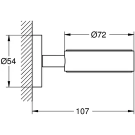 Grohe Seifenhalter Silber