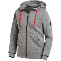 FHB Sweater-Jacke BENNO 79494 grau mit Kapuze Hoodie Kapuzenjacke Sweatjacke