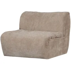 Sessel Baggy aus 3D-Chenille-Stoff, Sand
