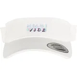 MERCHCODE Miami Vice Logo Visor Cap weiß ONE SIZE