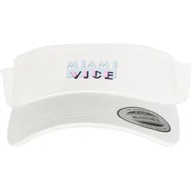 MERCHCODE Miami Vice Logo Visor Cap weiß ONE SIZE