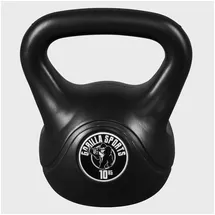 Gorilla Sports Kettlebell Kunststoff 10 kg schwarz
